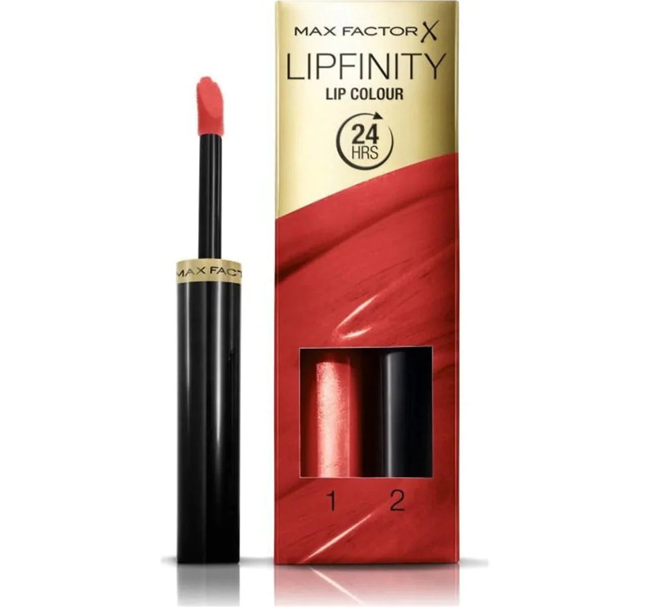 MaxFactor Lipfinity Lip Colour Lipstick 2step Long Lasting 125 So Glamorous 2.3 Ml + 1.9 G