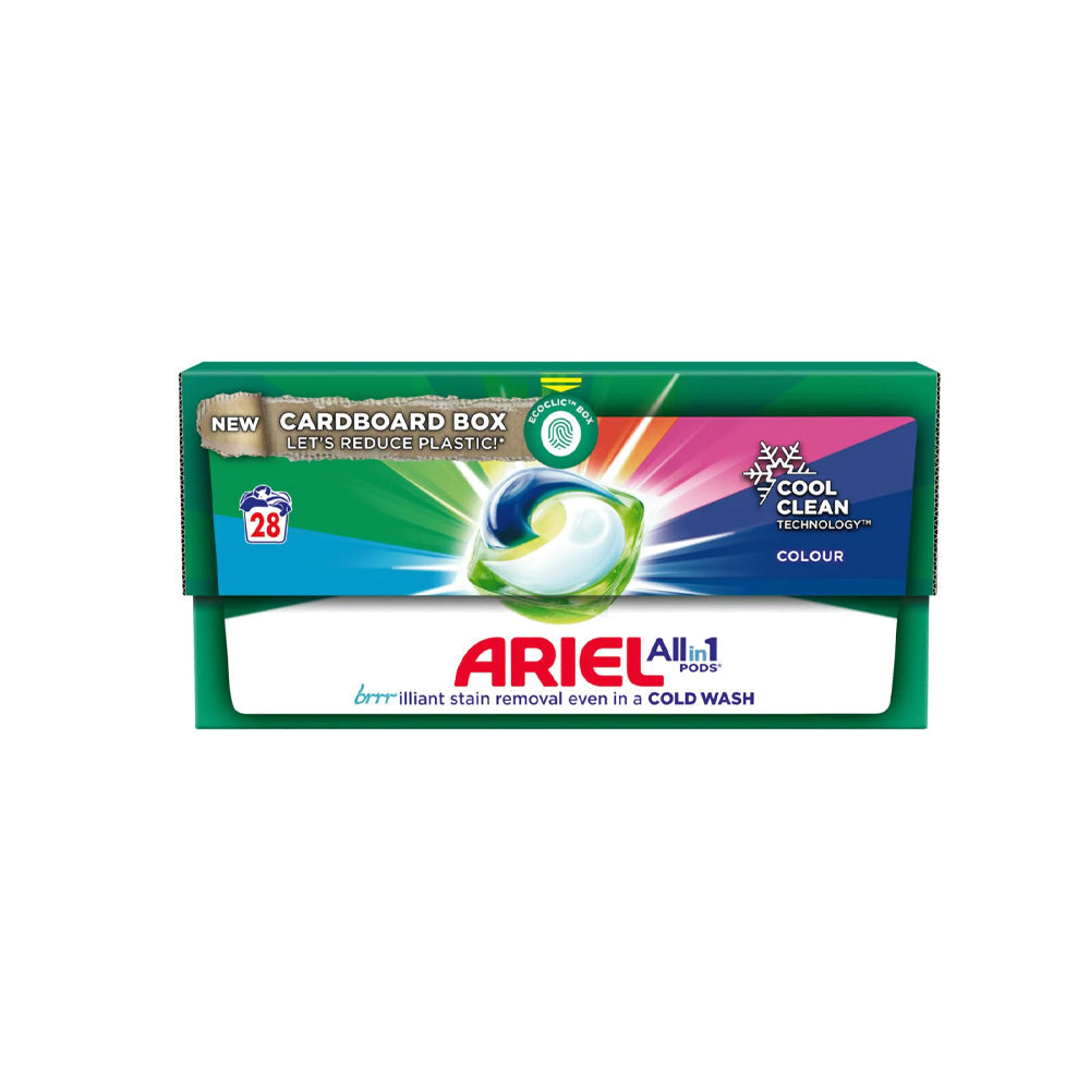 Ariel All In 1 Pods Cool Clean Colour 28s - Snapcart.pk