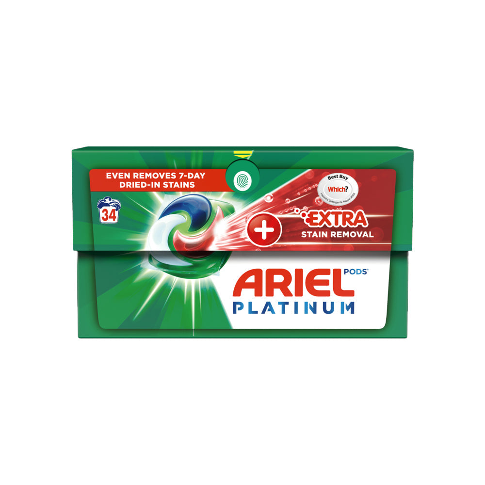 Ariel Platinum Pods Extra Stain Removel 34s - Snapcart.pk
