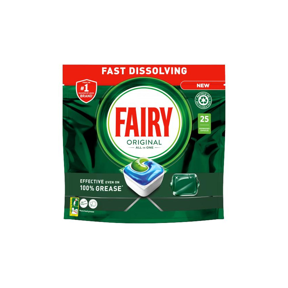 Fairy Original All In One Dishwasher Capsules 25s - Snapcart.pk