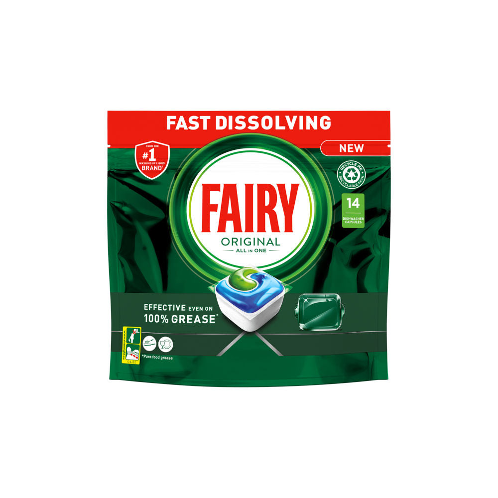 Fairy Original All In One Dishwasher Capsules 14s - Snapcart.pk