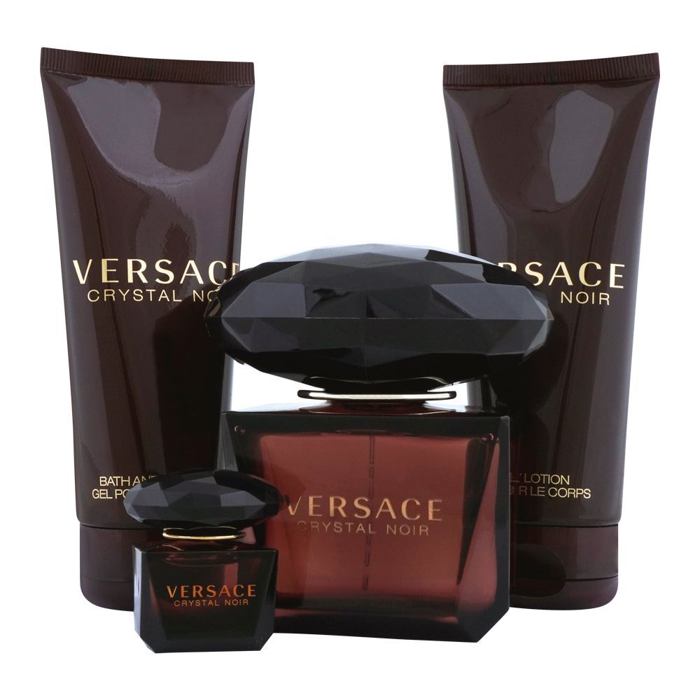 Versage Crystal Noir Women EDT 90Ml+EDT 5Ml+B Lotion 100Ml+S Gel 100Ml