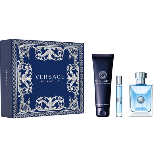 Versace Pour Homme Set EDT 100Ml+EDT 10Ml+Hair&Body Shampoo 150Ml