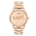 Coach Grand Rose Gold Stainless Steel Rose Gold Dial Quartz Watch for Ladies - 14503740