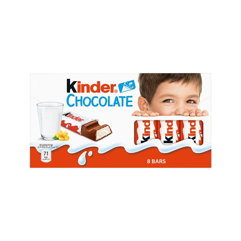 Kinder Chocolate 8 Small Bars 100g - Snapcart.pk