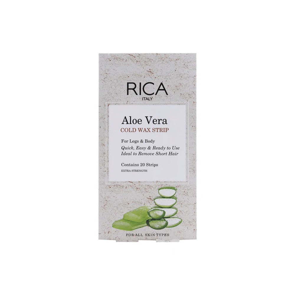 Rica Aloe Vera Cold Wax Strip 20s - Snapcart.pk