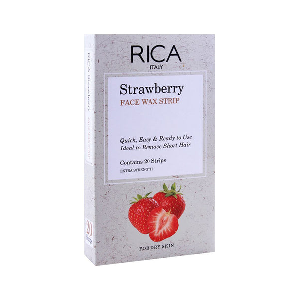 Rica Strawberry Face Wax Strip 20s - Snapcart.pk