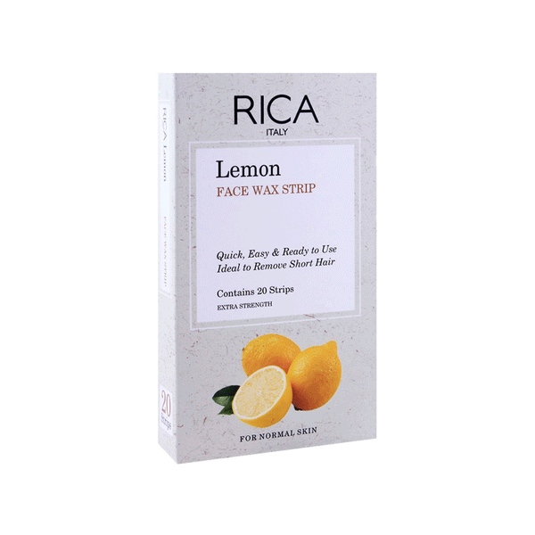 Rica Lemon Face Wax Strip 20s - Snapcart.pk
