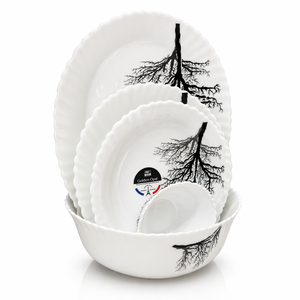 DINNER SET 26 PCS SQ PRINT (C)