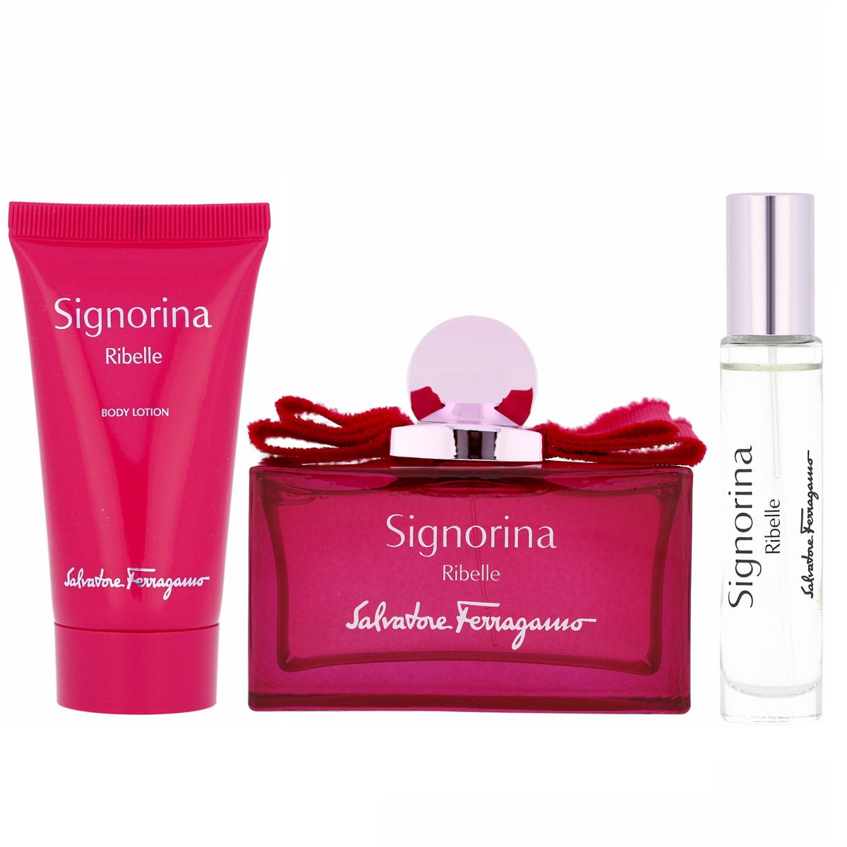Salvatore Ferragamo Signorina Ribelle Set For Women EDT 100Ml + EDT 10Ml + B Lotion 50Ml