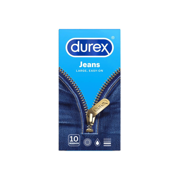 Durex Jeans Large Easy-on Condoms 10s (uk) - Snapcart.pk