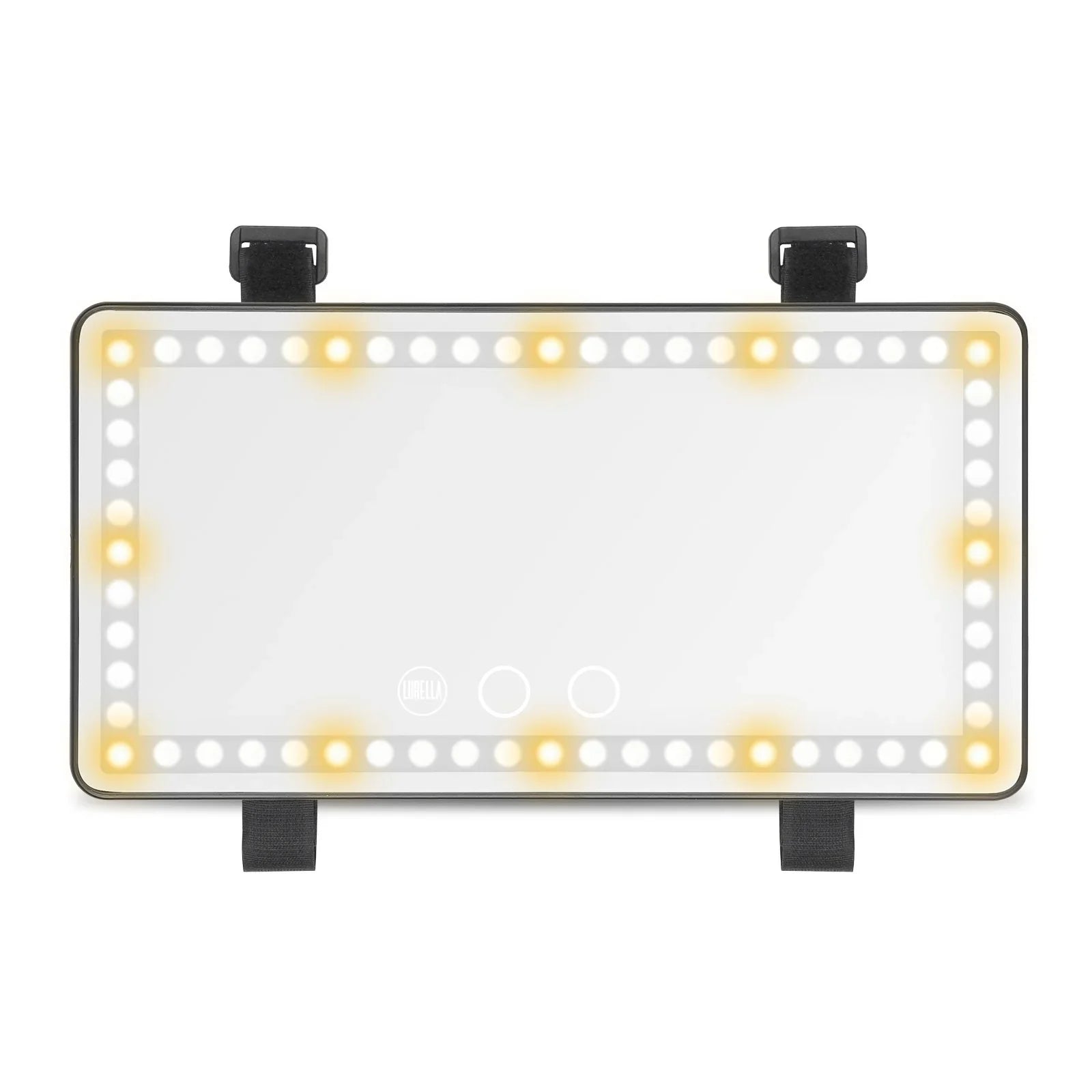 Lurella Vanity Visor Mirror Black