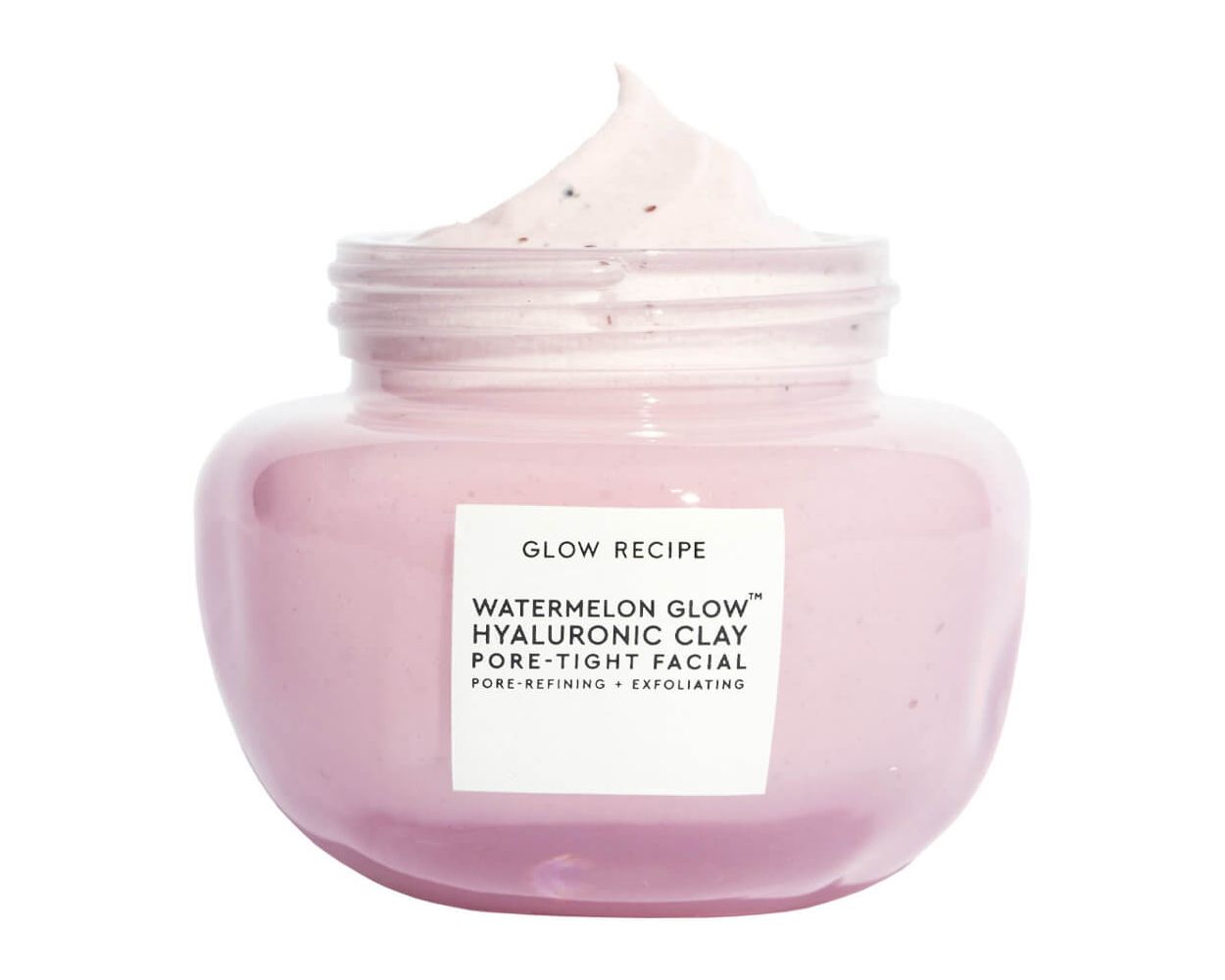 Glow Recipe Watermelon Glow Hyaluronic Clay Pore Tight Facial Exfoliating Clay Face Mask 60Ml