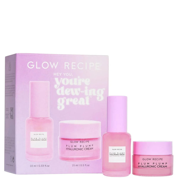 Glow Recipe Gift Set Plum Plump Serum 10Ml + Plum Plump Cream 15Ml