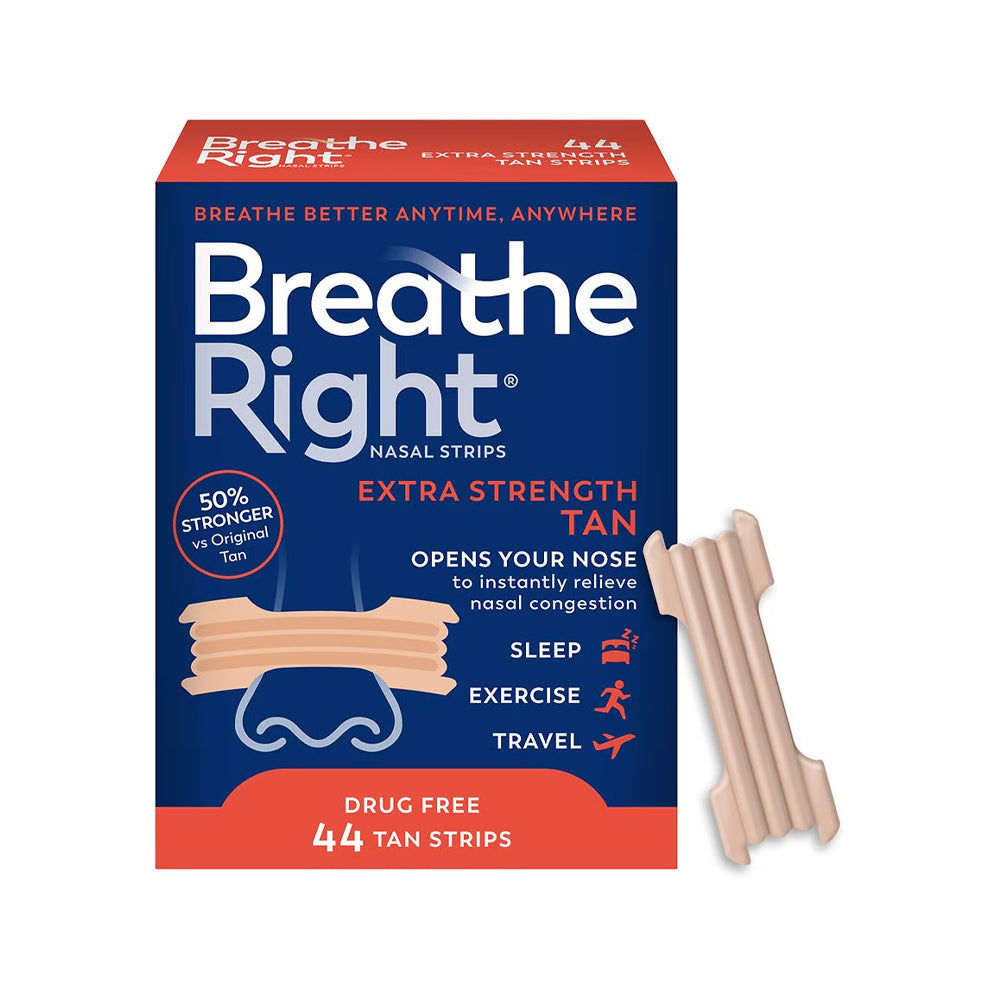 Breathe Right Extra Strenght Tan Nasal Strips 72s - Snapcart.pk