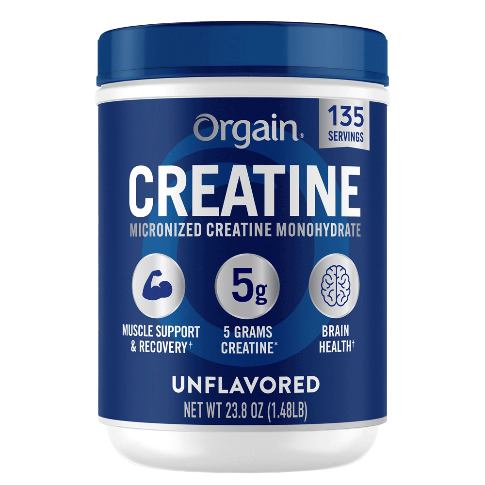 Orgain Micronized Creatine Monohydrate Unflavored 1.48lb 675g 135 Servings