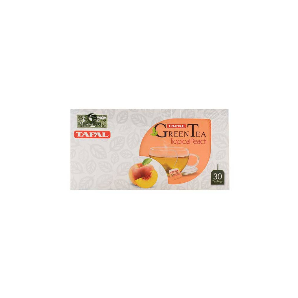 Tapal Green Tea Tropical Peach 30bags - Snapcart.pk