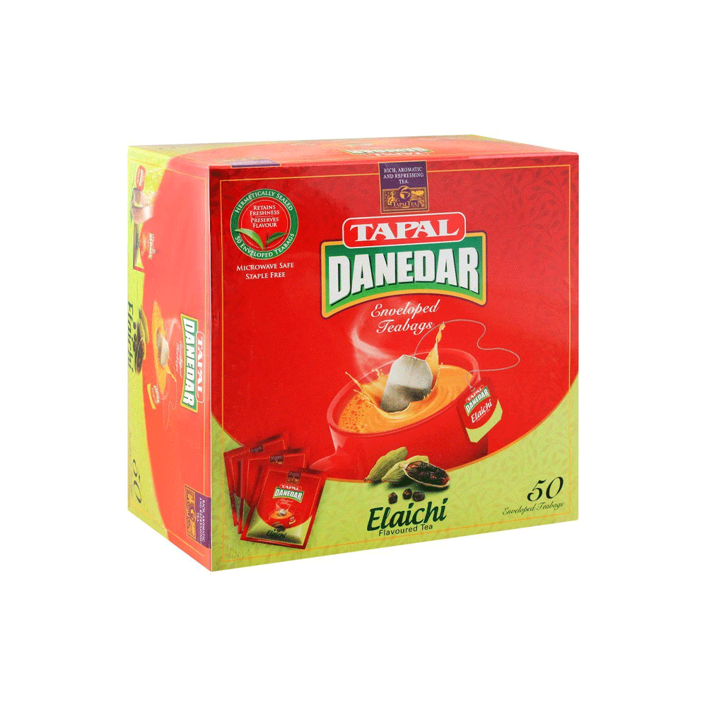 Tapal Danedar Enveloped Tea Bags Elaichi, 50-pack - Snapcart.pk