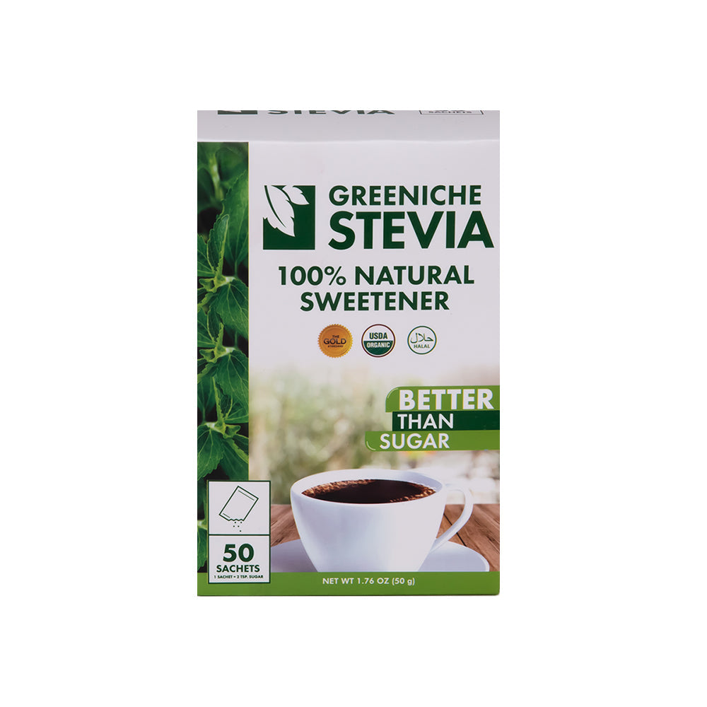 Greeniche Stevia 100% Natural Sweetener 50s - Snapcart.pk