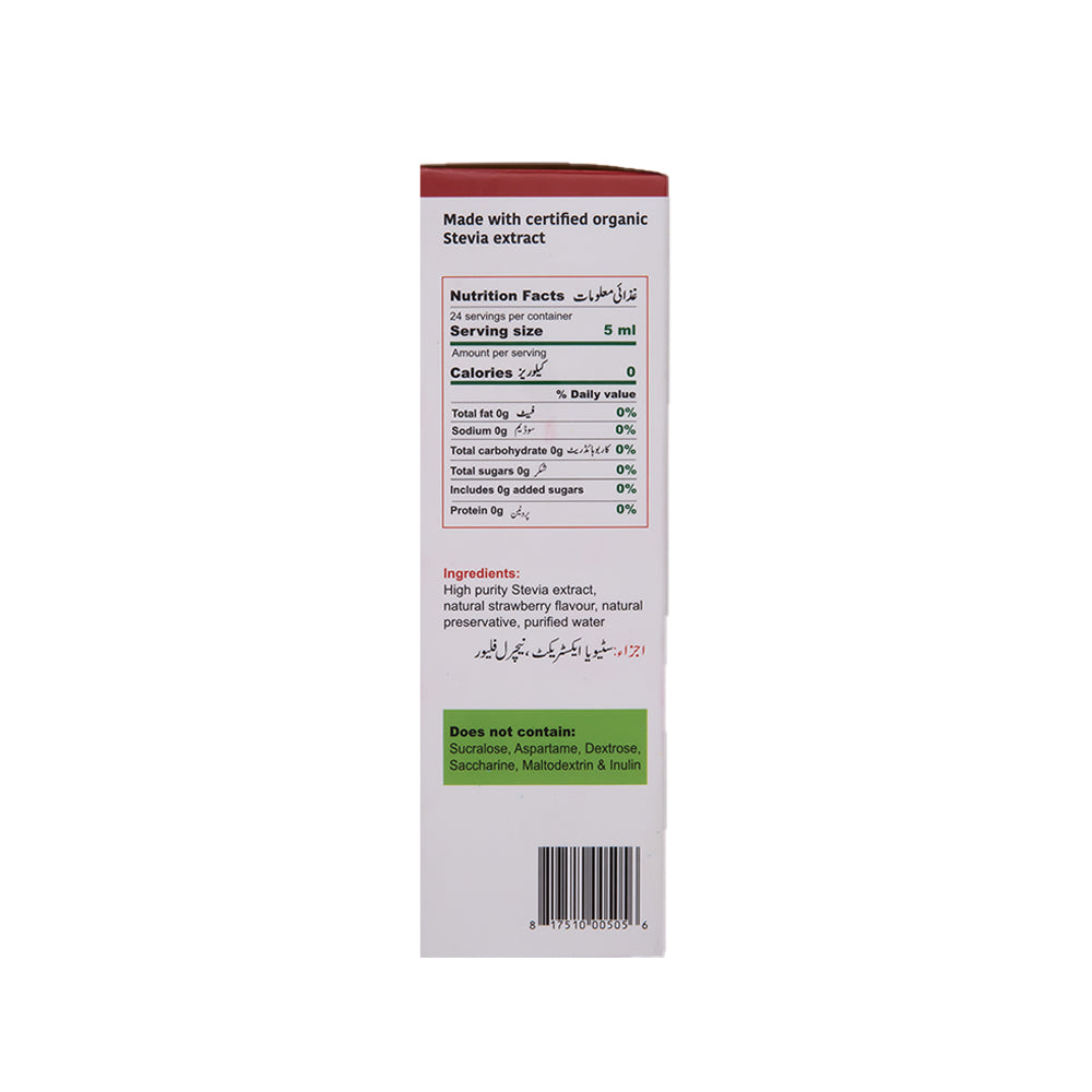 Greeniche Stevia Flavoured Stevia Strawberry Liquid 59ml - Snapcart.pk