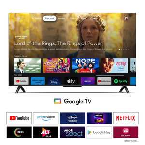 TCL TCL 108 cm (43 inches) Metallic Bezel-Less Series 4K Ultra HD Smart LED Google TV 43V6B - My Store