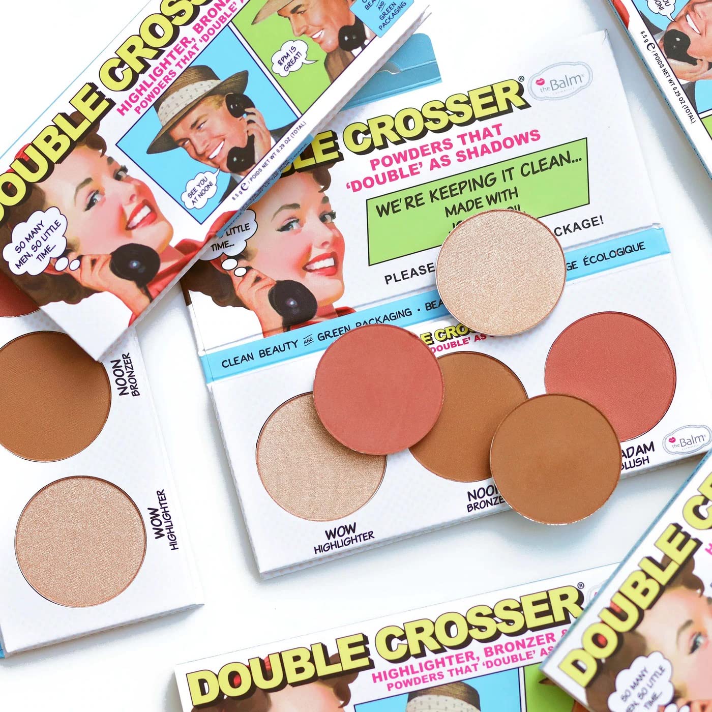 The Balm Double Crosser Highlighter Bronzer &  Blush Palette