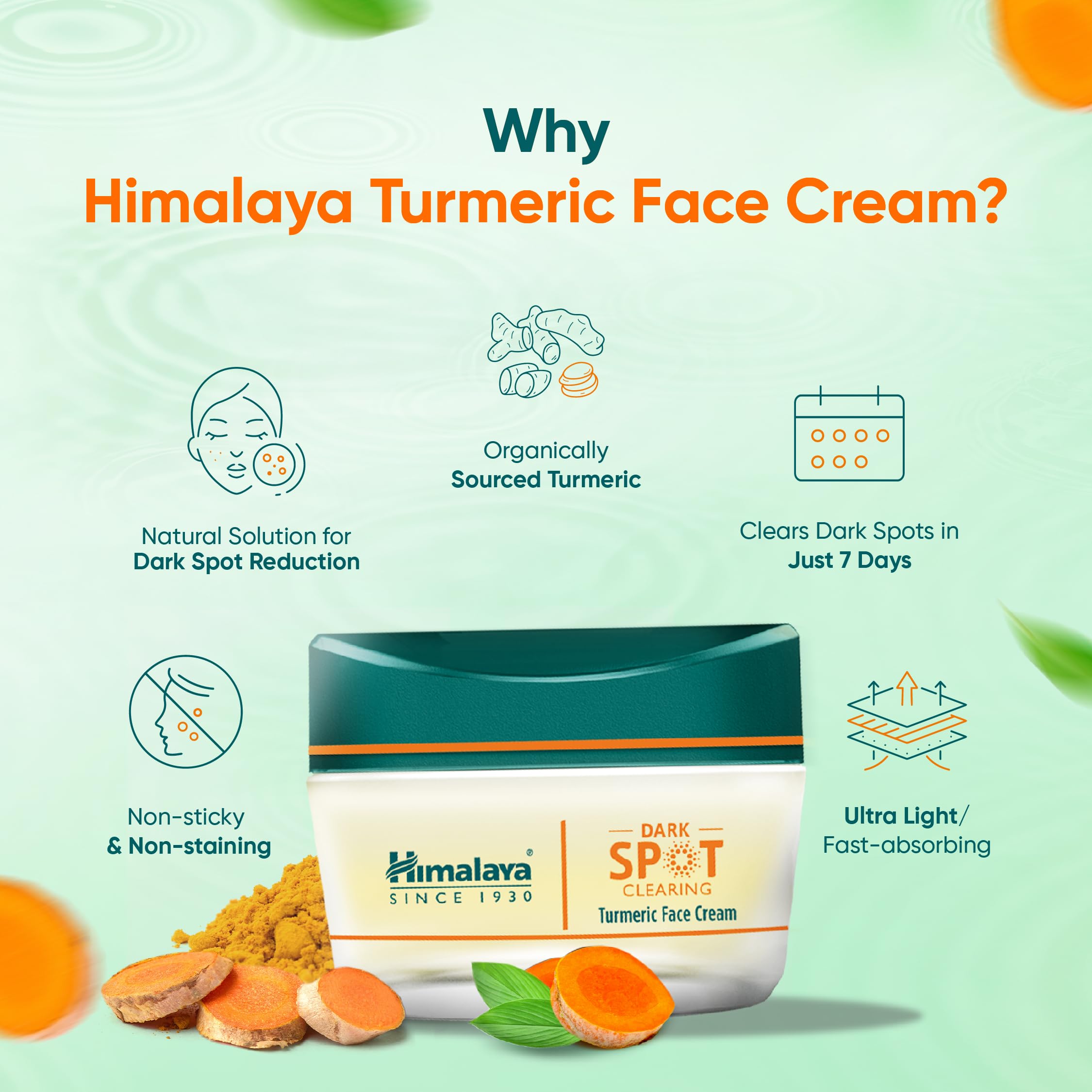 Himalaya - Dark Spot Clearing Turmeric Cream - 50Ml