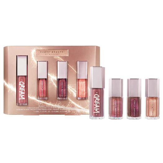 Fenty Beauty By Rihanna Glossy Posse Fantasy 4Sum Gloss Bomb Set  4 Piece