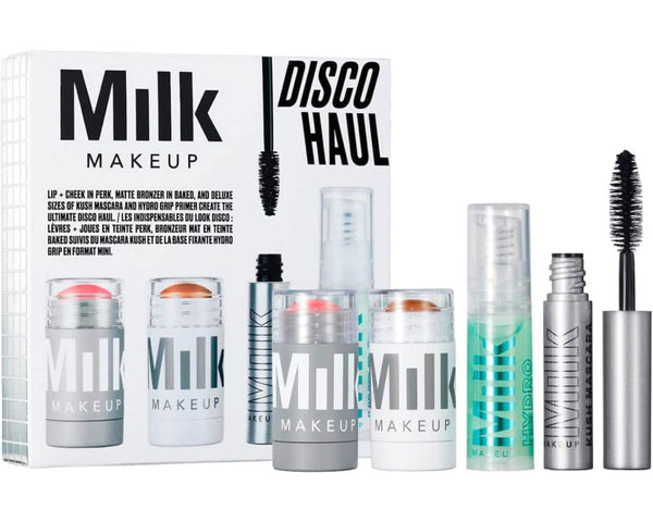 Milk Makeup Disco Haul Gift Set Lip Cheek+Bronzer+Primer+Mascara