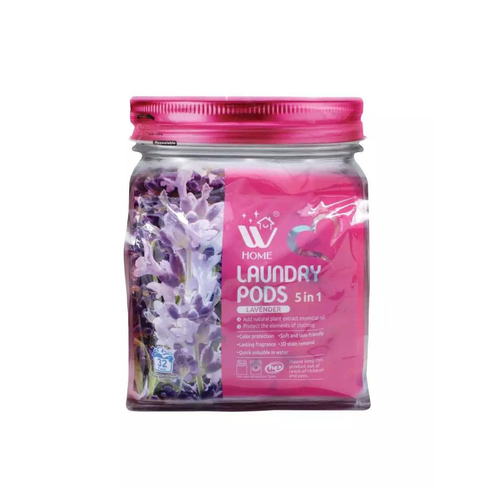 Wbm Home Laundry Pods 5in1 Lavender 32s