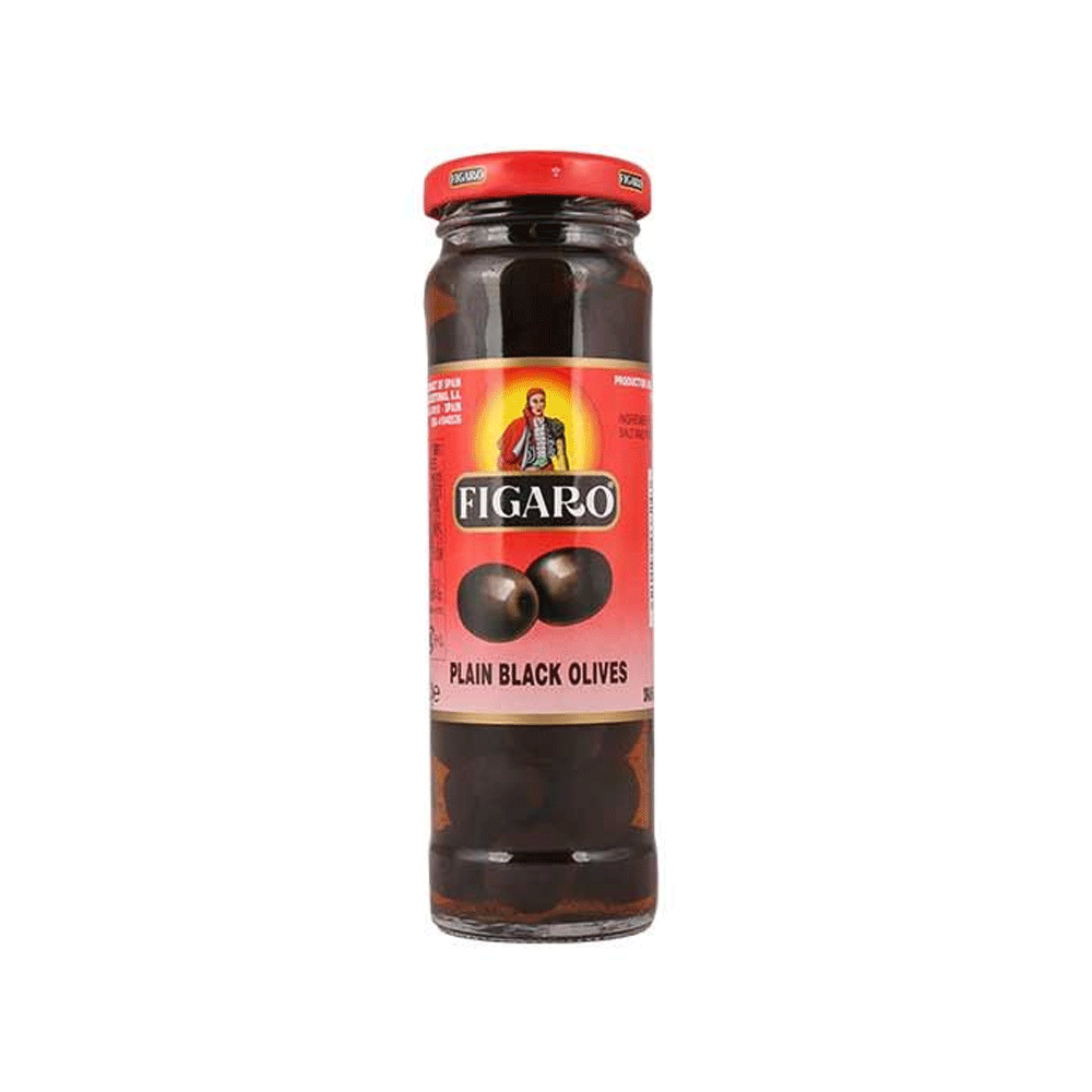 Figaro Plain Black Olives 240g
