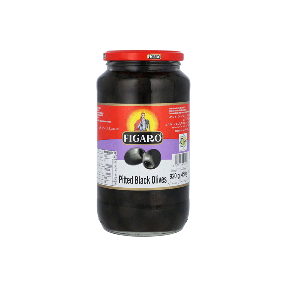 Figaro Plain Black Olives 920g - Snapcart.pk