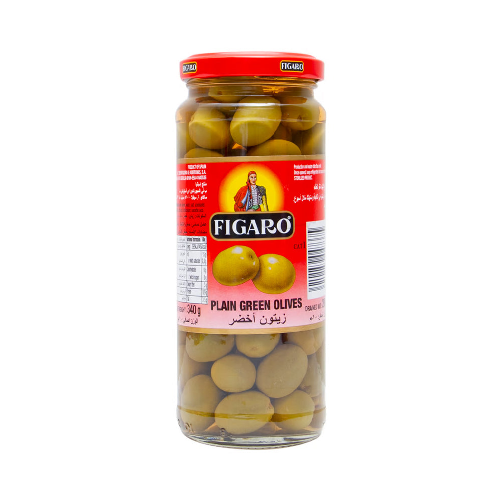 Figaro Plain Green Olives 200g - Snapcart.pk