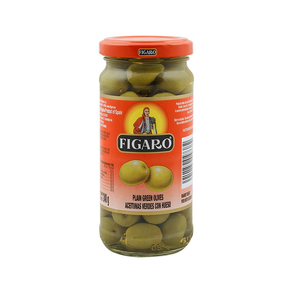Figaro Plain Green Olives 240g - Snapcart.pk