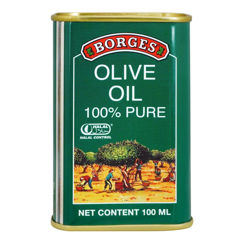 Borges Olive Massage Oil 200ml Tin