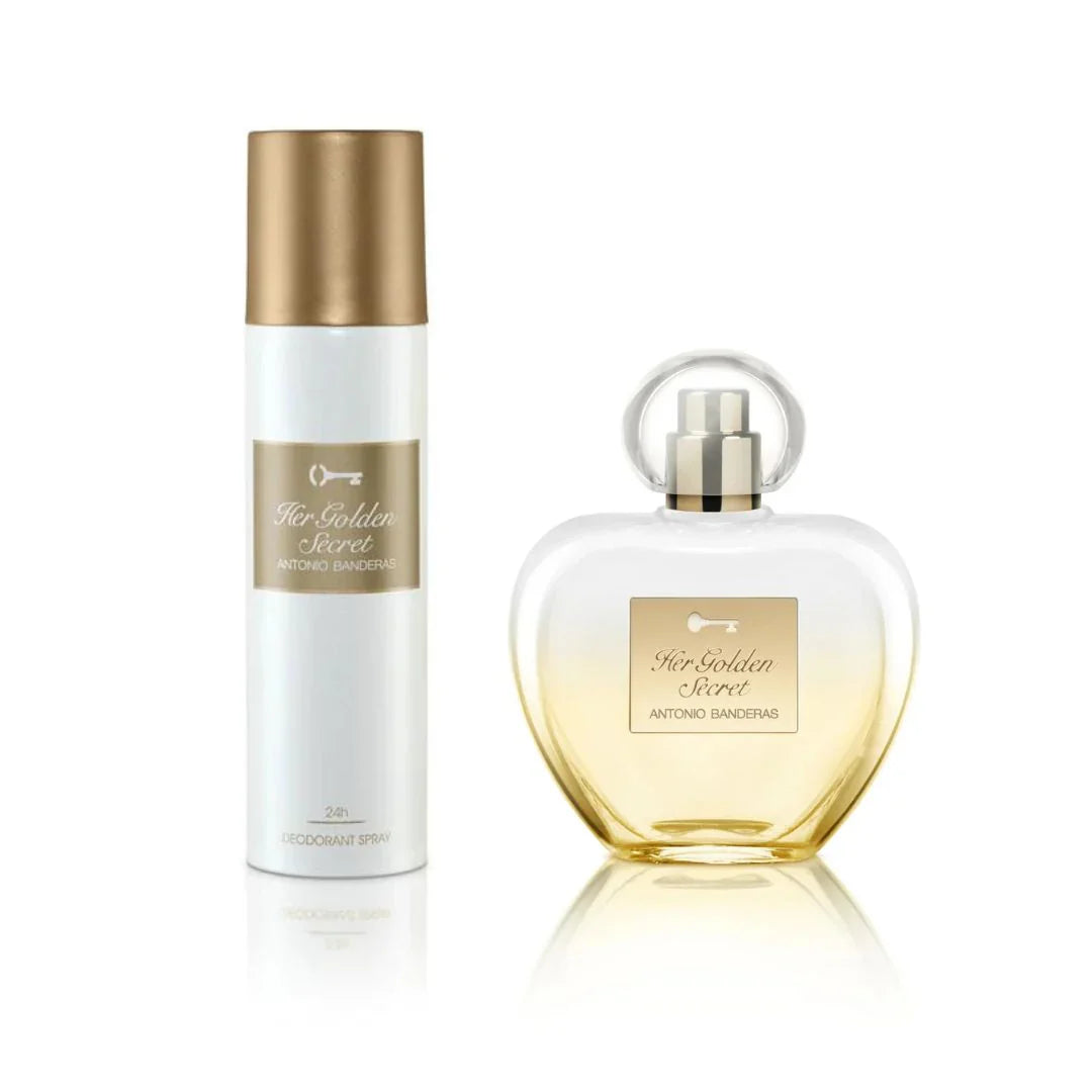 Antonio Banderas Her Golden Secret Set Edt 80Ml+Deo Spray 150Ml