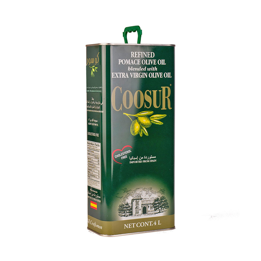 Coosur Olive Pomace Oil Blended With Extra Virgin Olive Oil 4ltr - Snapcart.pk