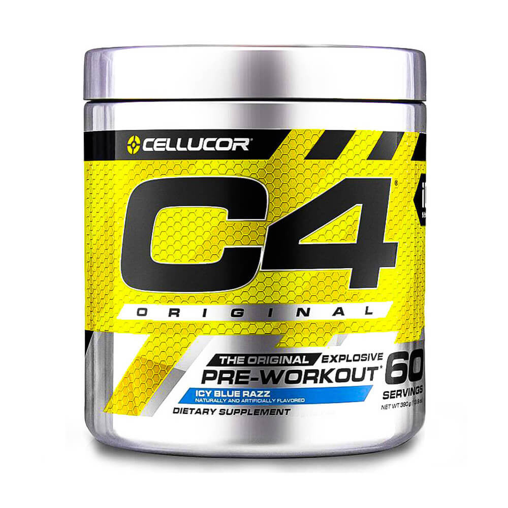 C4 Original Pre-Workout Icy Blue Razz 390g 60 Servings - Snapcart.pk