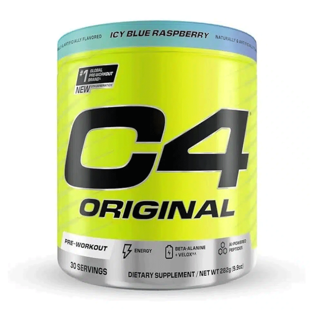 C4 Orignal Pre-Workout Icy Blue Raspberry 282g 30 Servings