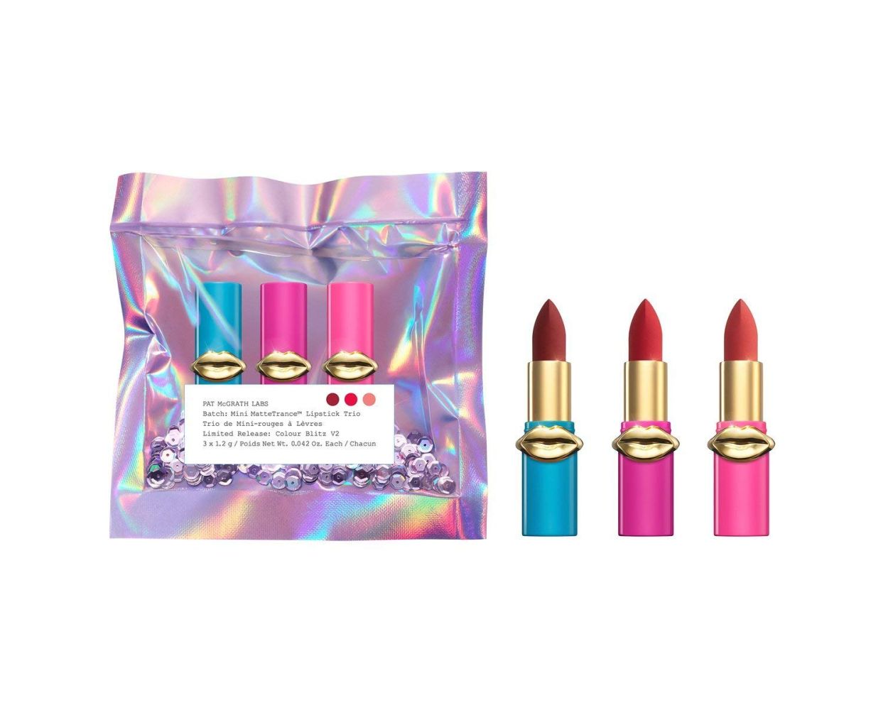 Pat McGrath Labs Mini Mattertrance Lipstick Trio