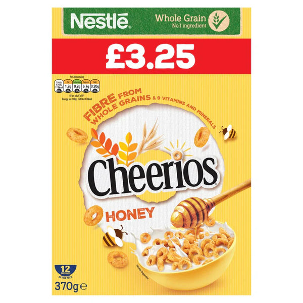 Nestle Cheerios Honey Cereal 370g - Snapcart.pk