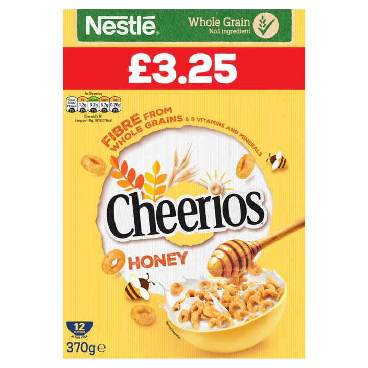 Nestle Cheerios Honey Cereal 370g - Snapcart.pk