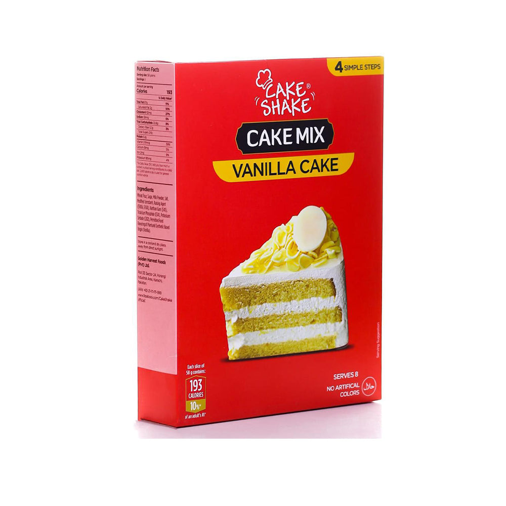 Cake Shake Cake Mix - Vanilla Cake 450g - Snapcart.pk
