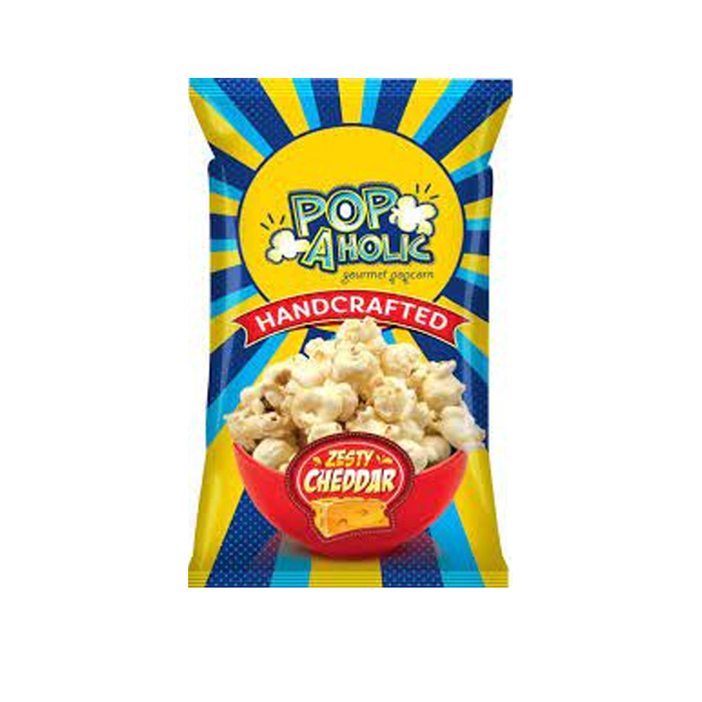 Popaholic Popcorn Zesty Cheddar 50g - Snapcart.pk
