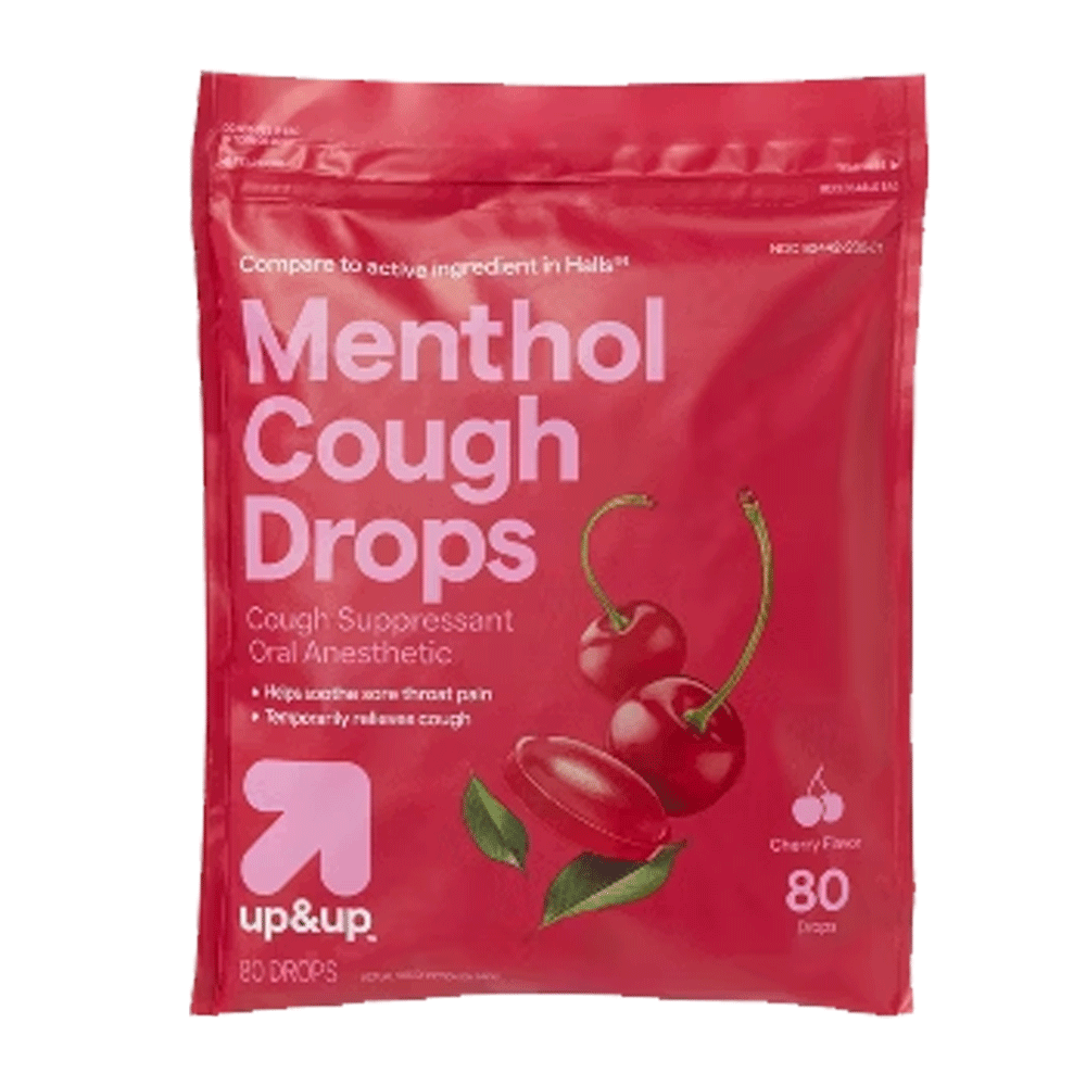 Menthol Cough Drops Cherry Flavor 80`s