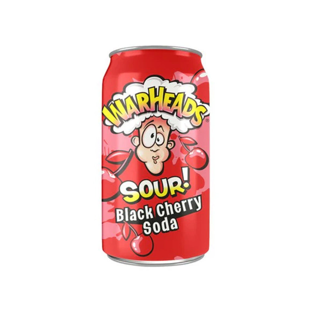 War Heads Sour Black Cherry Soda 355ml - Snapcart.pk
