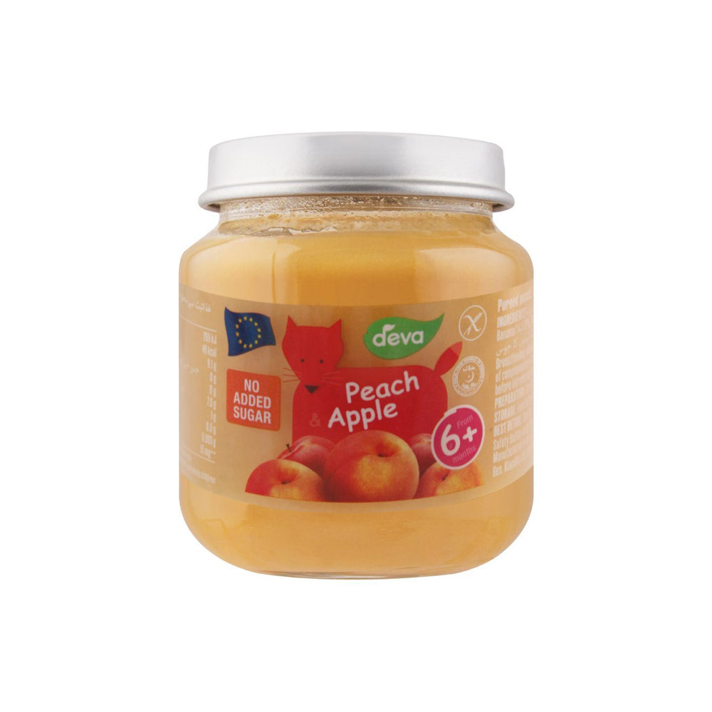 Deva Peach & Apple 6m+ 125g - Snapcart.pk