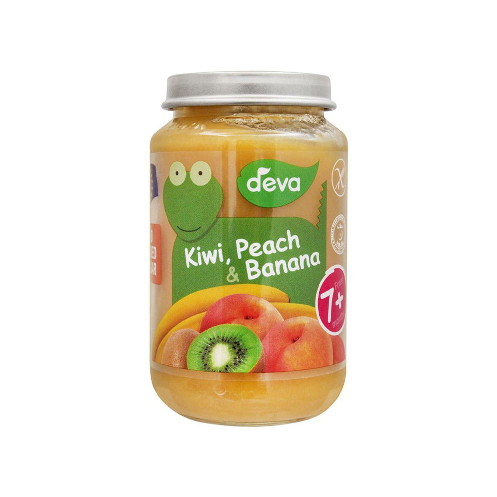 Deva Kiwi, Peach & Banana 7+months 200g - Snapcart.pk