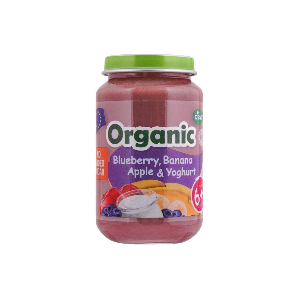 Deva Organic Blueberry' Bananan Apple & Yoghurt 6 Months 200g - Snapcart.pk