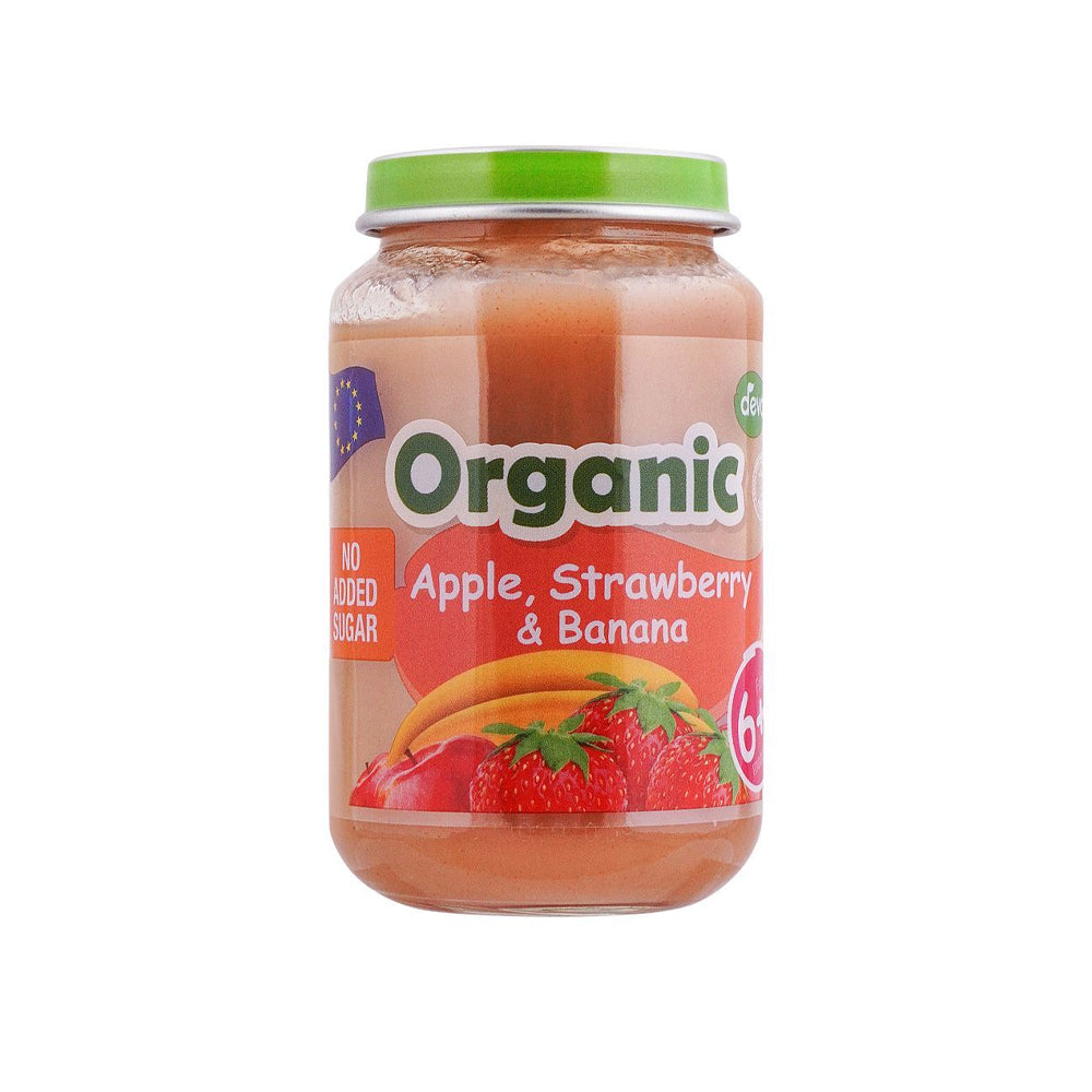 Deva Organic Apple' Strawberry & Banana 6+ Months 190g - Snapcart.pk